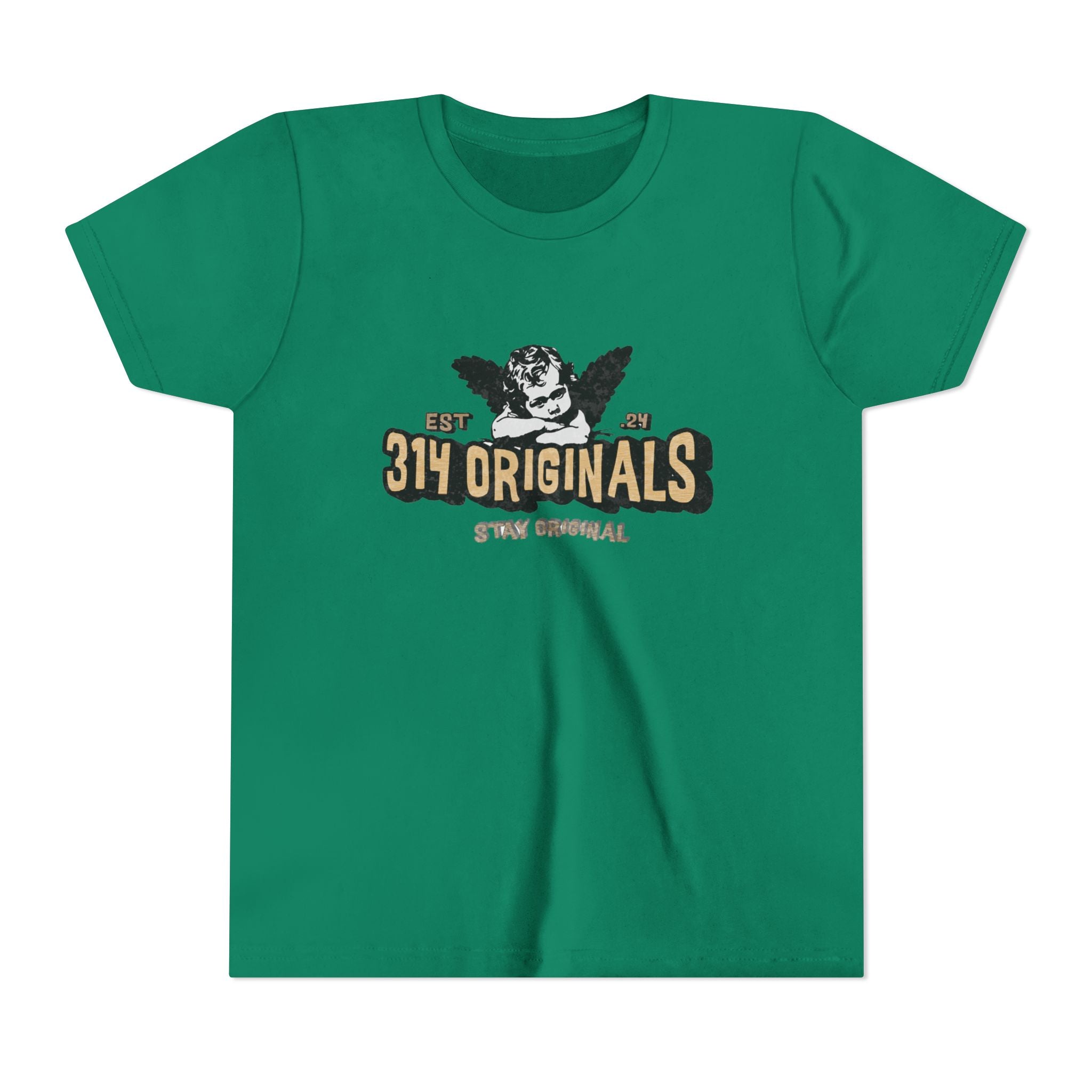 314 Originals Youth Tee - Vintage Cherub Graphic Kids T-Shirt Printify Kids clothes  314 Originals