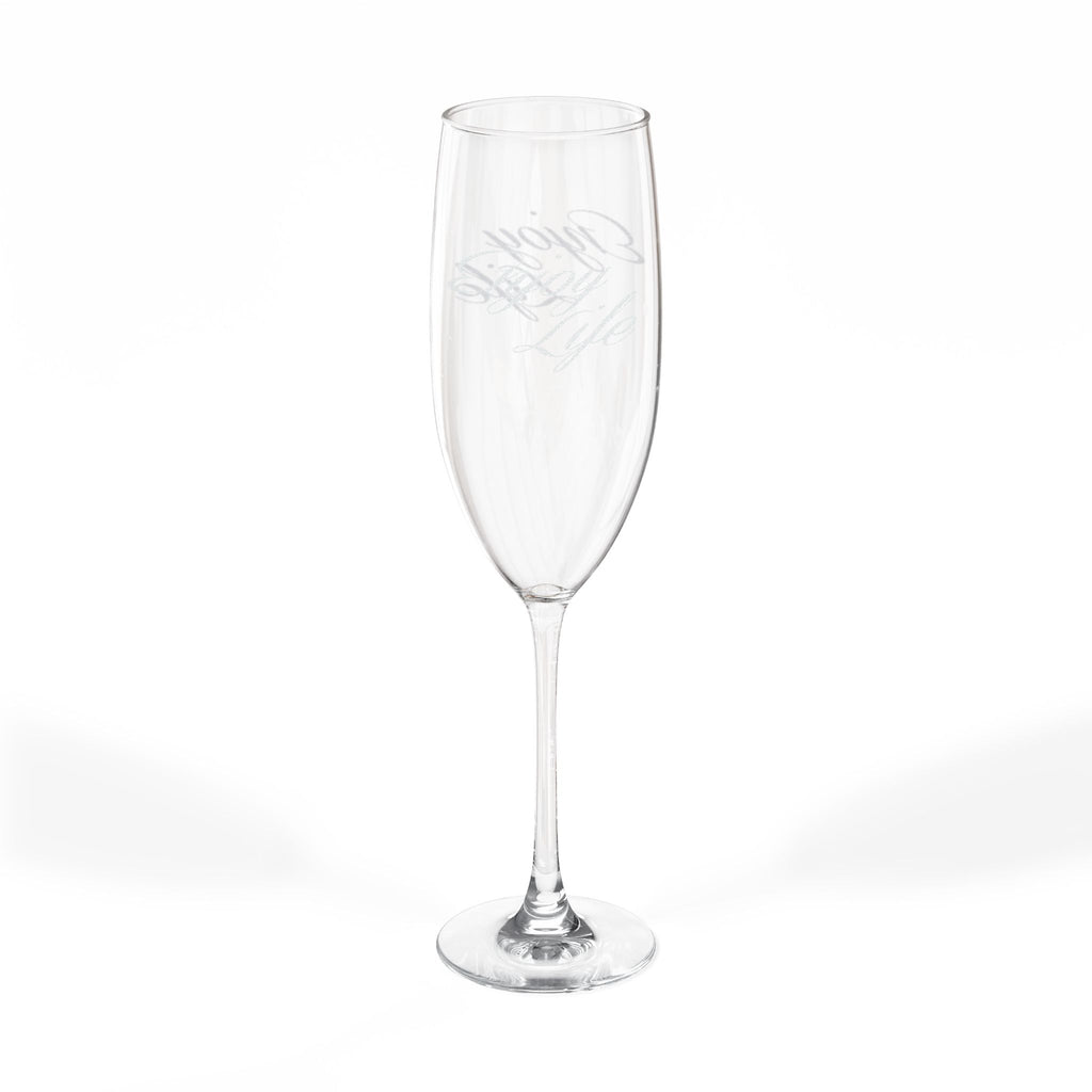 'Enjoy Life' Engraved 8oz Champagne Flute - 314 Originals