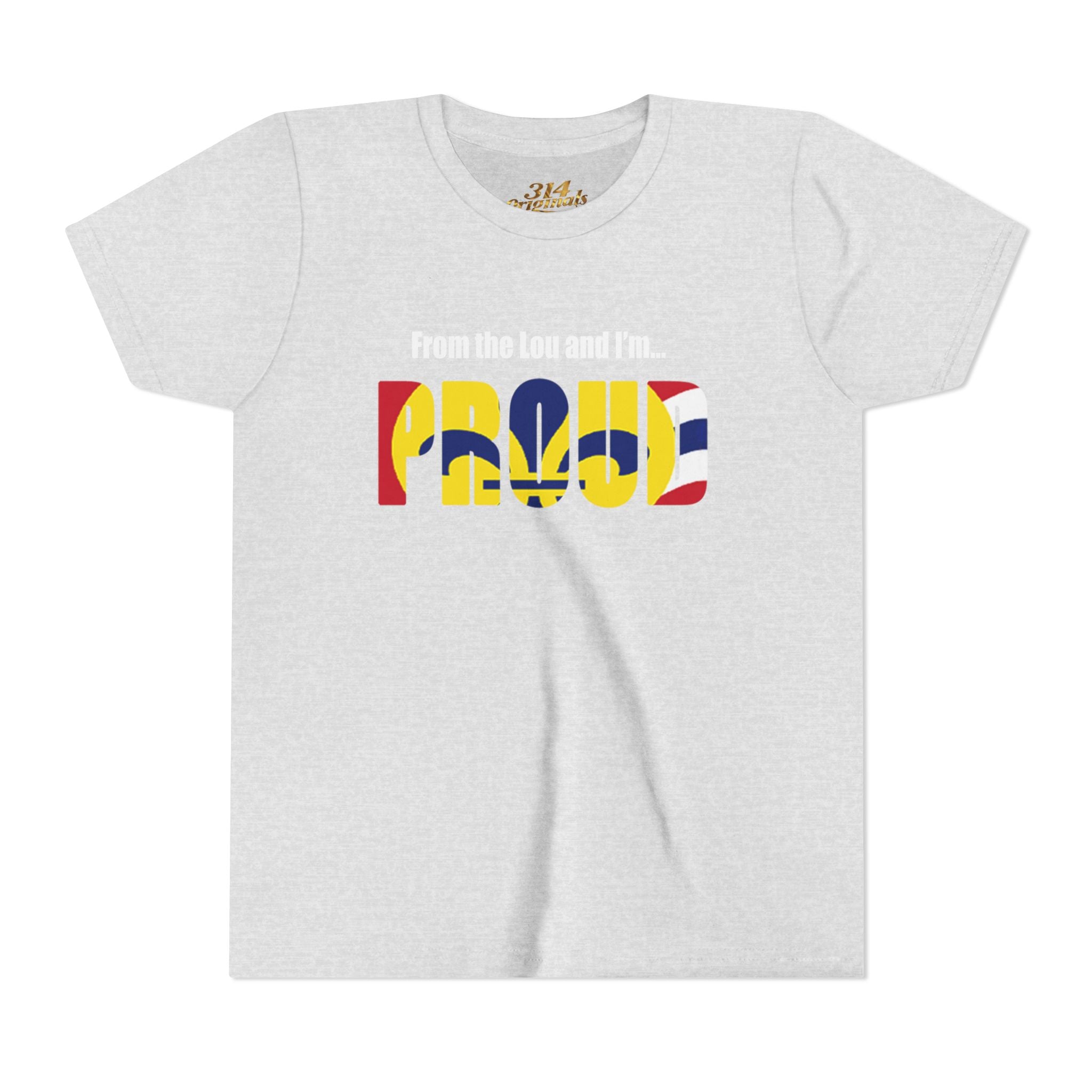 "From the Lou and I'm... Proud" St. Louis Flag Kids Shirt