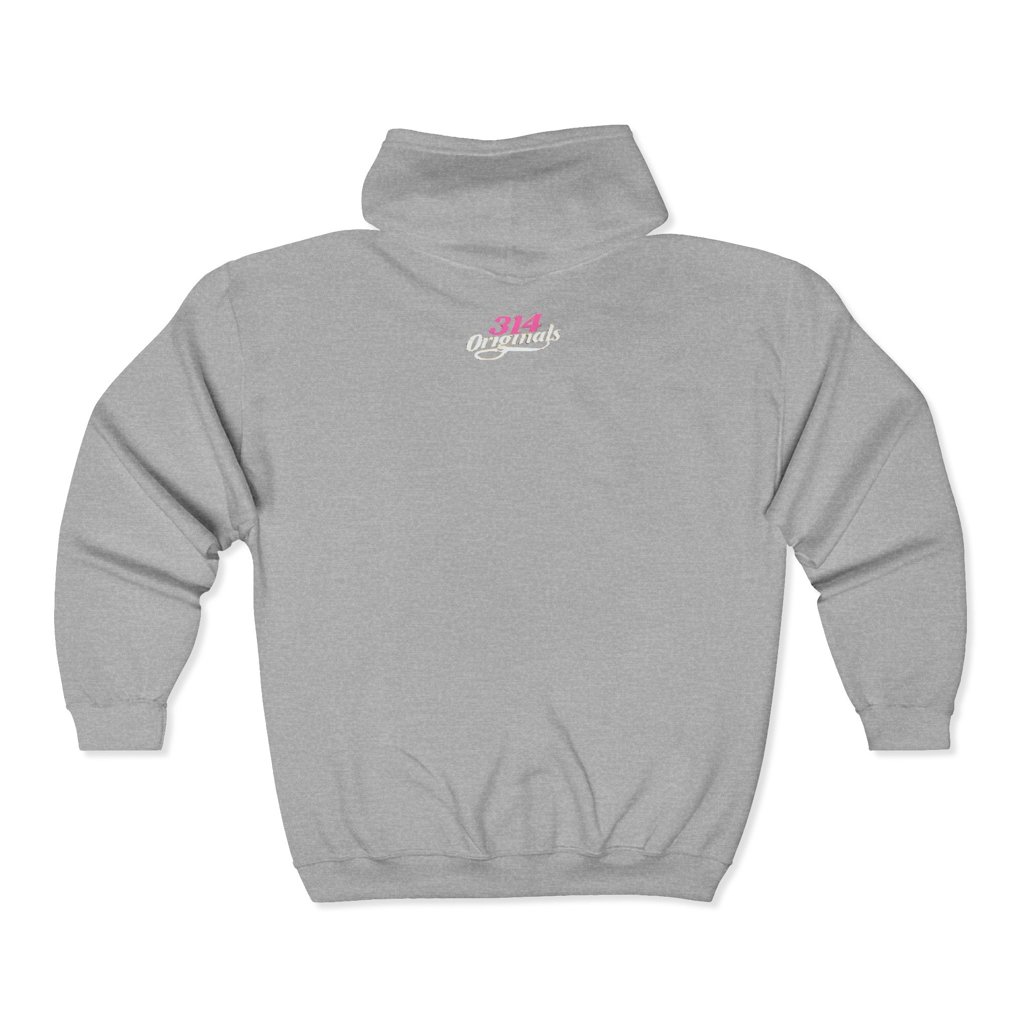 #Baddie Pink Script Zip Hoodie — Trendy Streetwear Graphic Hoodie