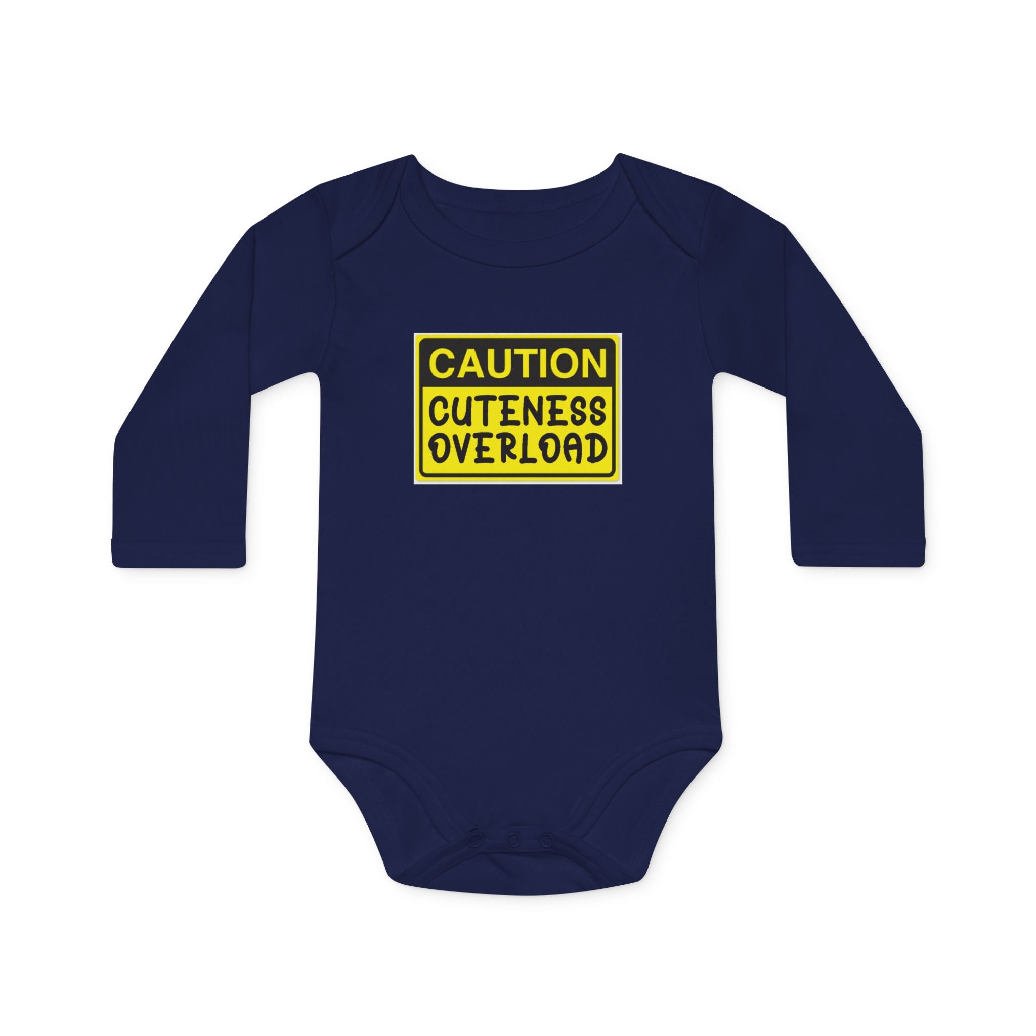 Caution: Cuteness Overload Baby Bodysuit – 314 Originals Long-Sleeve Organic Onesie - 314 Originals