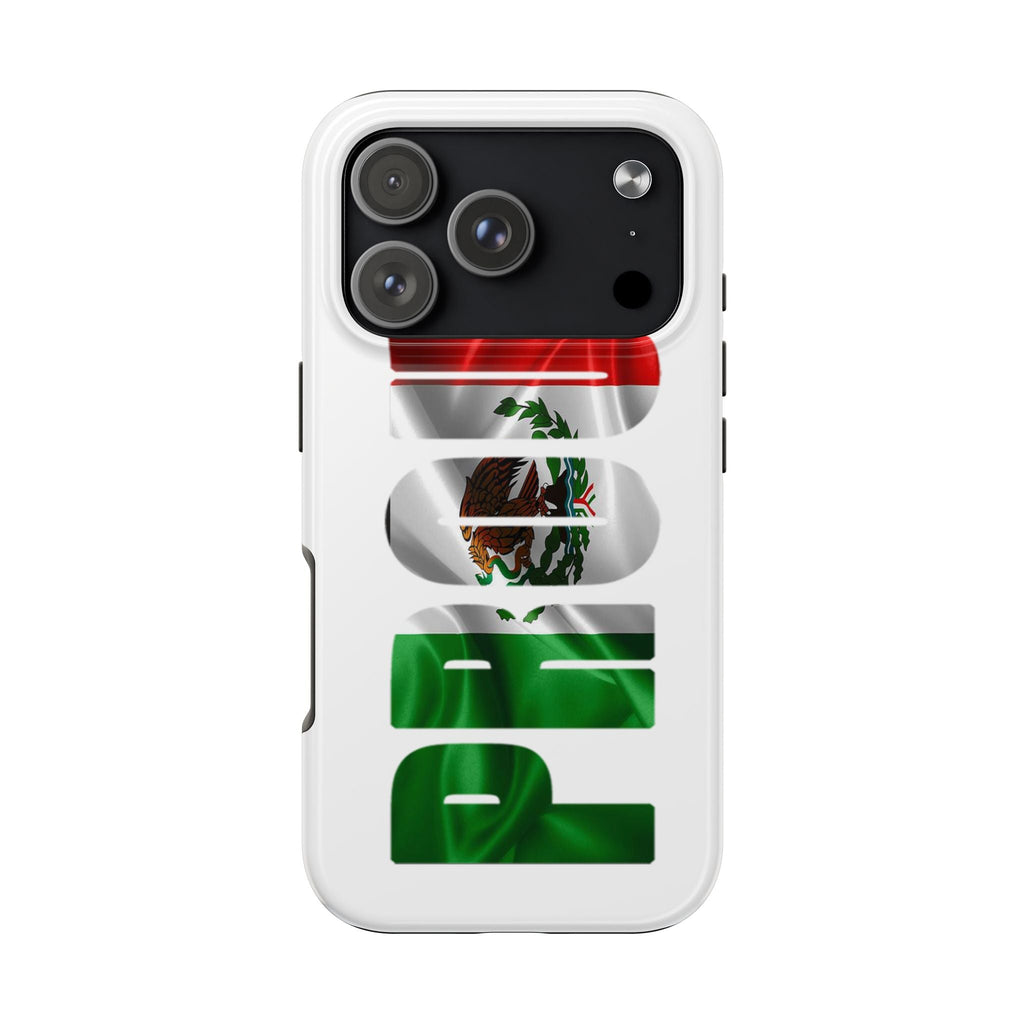 Mexico Pride Tough Phone Case — Mexican Flag Vertical 'PRIDE' Design Printify Phone Case  314 Originals