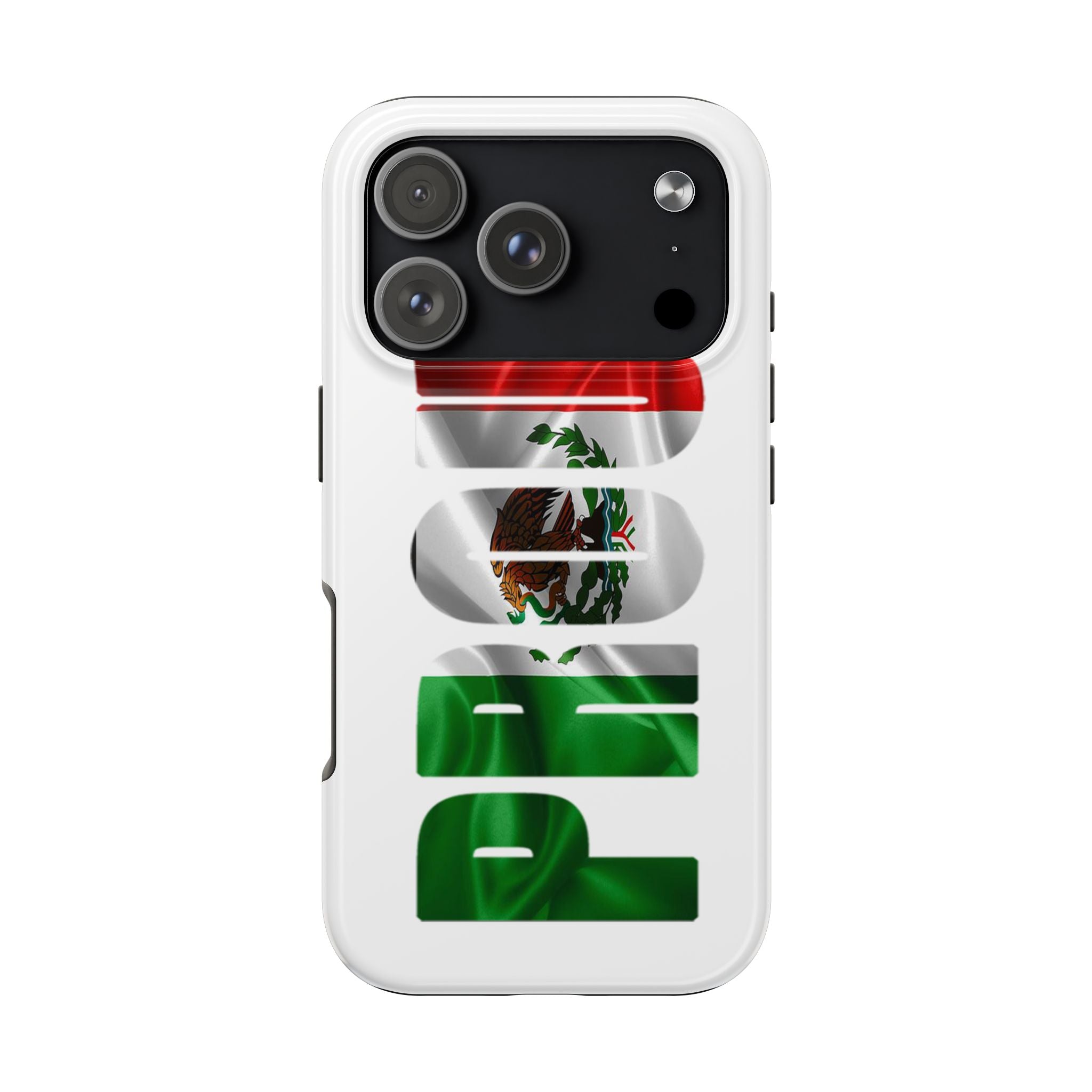 Mexico Pride Tough Phone Case — Mexican Flag Vertical 'PRIDE' Design Printify Phone Case  314 Originals