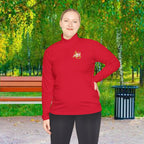 AGO Quarter-Zip Pullover — Small Gold & Black Chest Embroidery, Lightweight Casual Pullover - 314 Originals