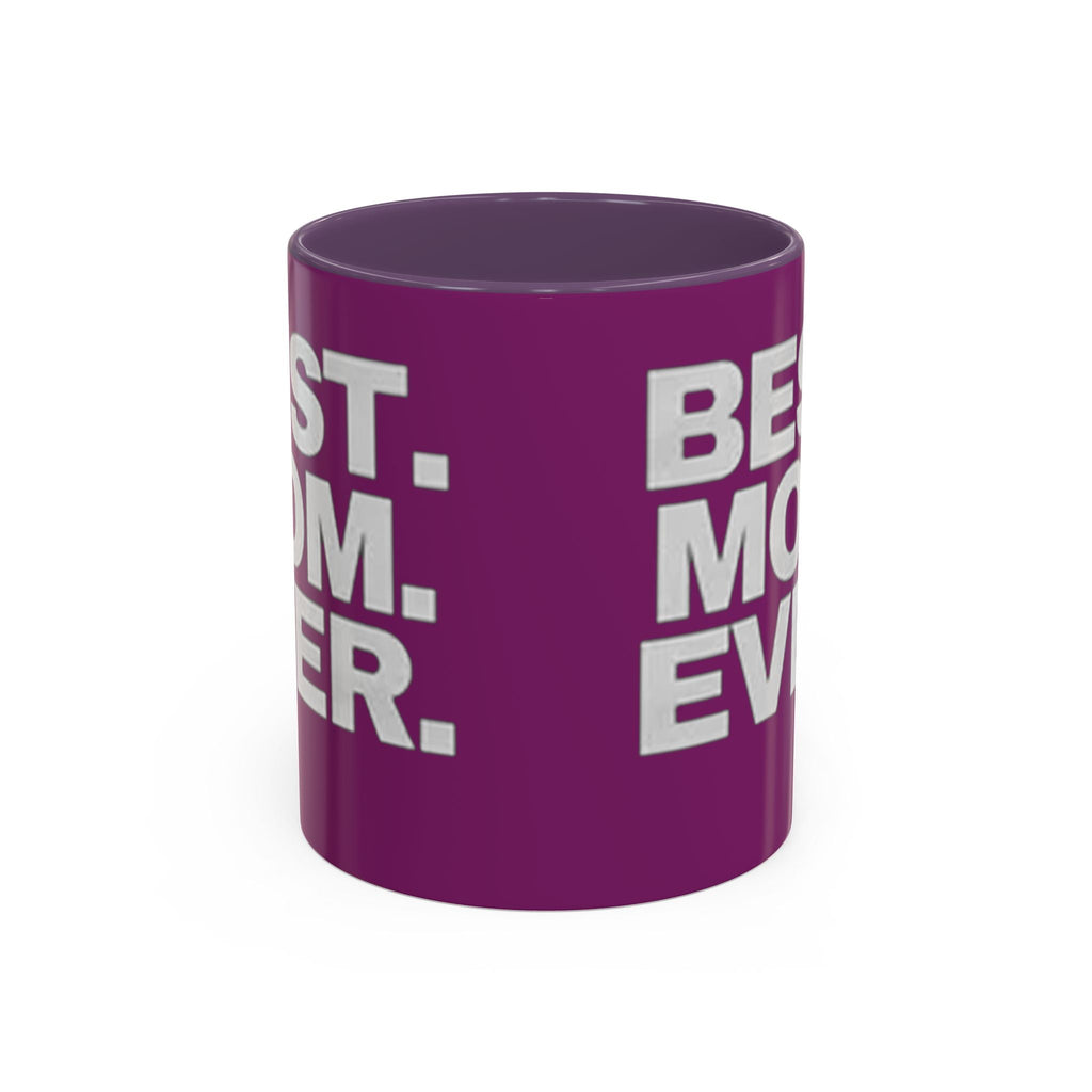 Best. Mom. Ever. Purple Accent Coffee Mug Printify Mug  314 Originals
