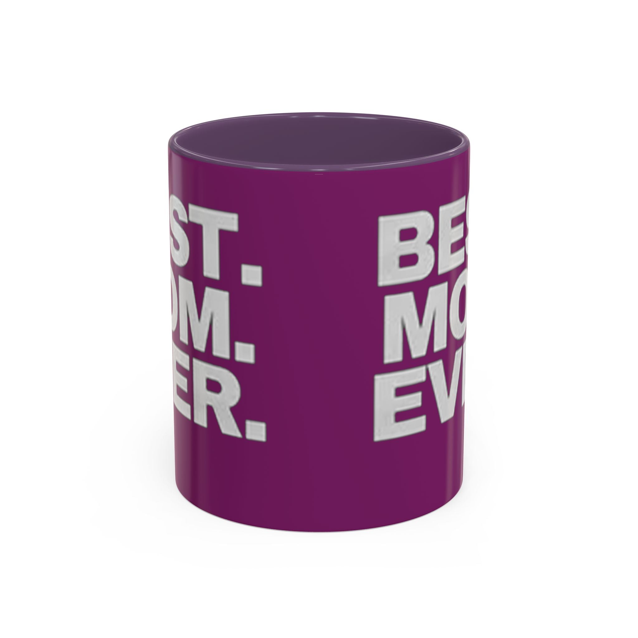 Best. Mom. Ever. Purple Accent Coffee Mug Printify Mug  314 Originals