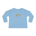 "Princess" Script Top with Gold Crown-Toddler Long Sleeve Tee Printify Kids clothes  314 Originals
