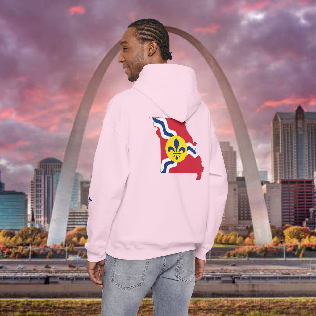 Proud Missouri Fleur-de-lis Hoodie — From the Lou St. Louis Pride Sweatshirt - 314 Originals
