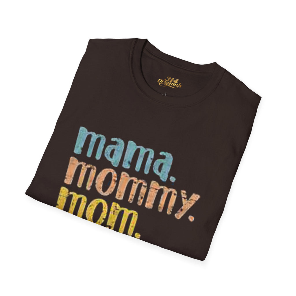Mama Mommy Mom Bruh T-Shirt – Funny Retro Mom Graphic Tee Printify T-Shirt  314 Originals