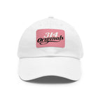 314 Originals Leather Patch Dad Hat — Retro Script Baseball Cap - 314 Originals