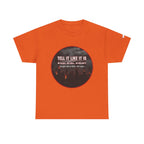 Tell It Like It Is Podcast — Bold City Skyline Statement T-Shirt Printify T-Shirt  314 Originals