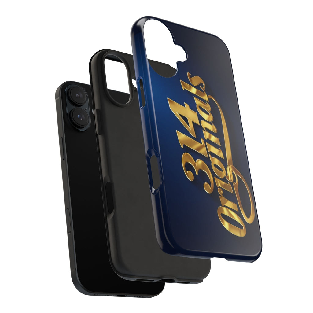 "314 Originals" Gold Script on Navy Tough Protective Case Printify Phone Case  314 Originals