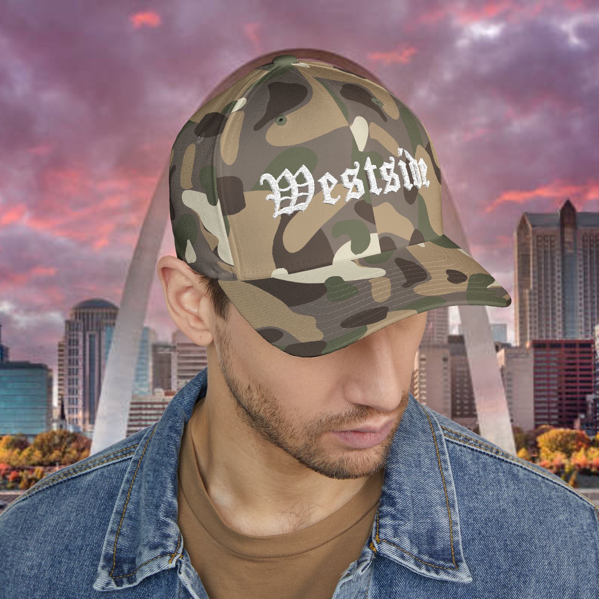 Westside Embroidered Cap — Vintage Gothic Script Hat with 314 Originals Back Logo - 314 Originals