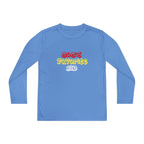"Mom's Favorite Kid" Youth Long Sleeve Tee —Colorful Retro Design - 314 Originals