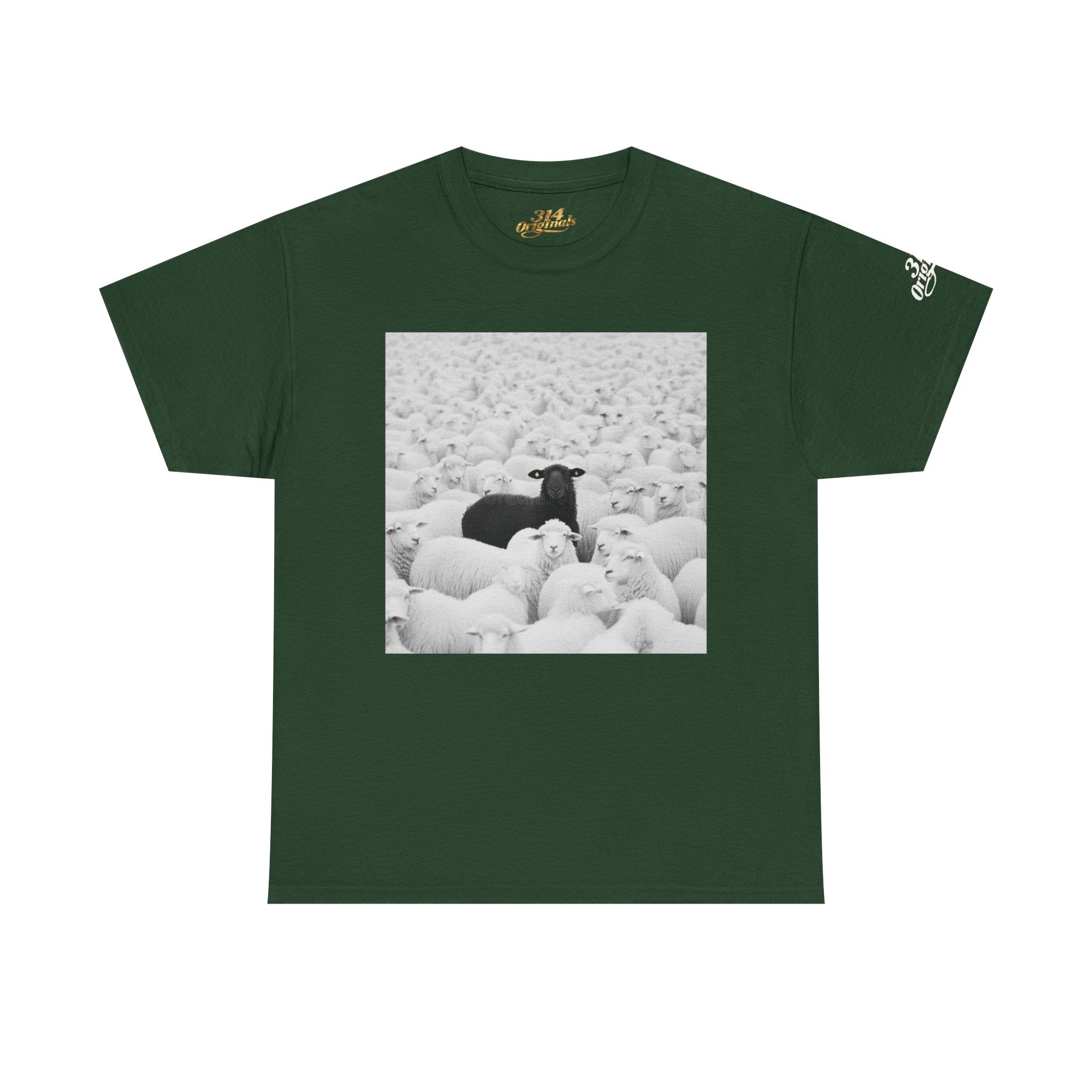 Black Sheep T-Shirt — Funny Contrast Sheep Graphic Tee