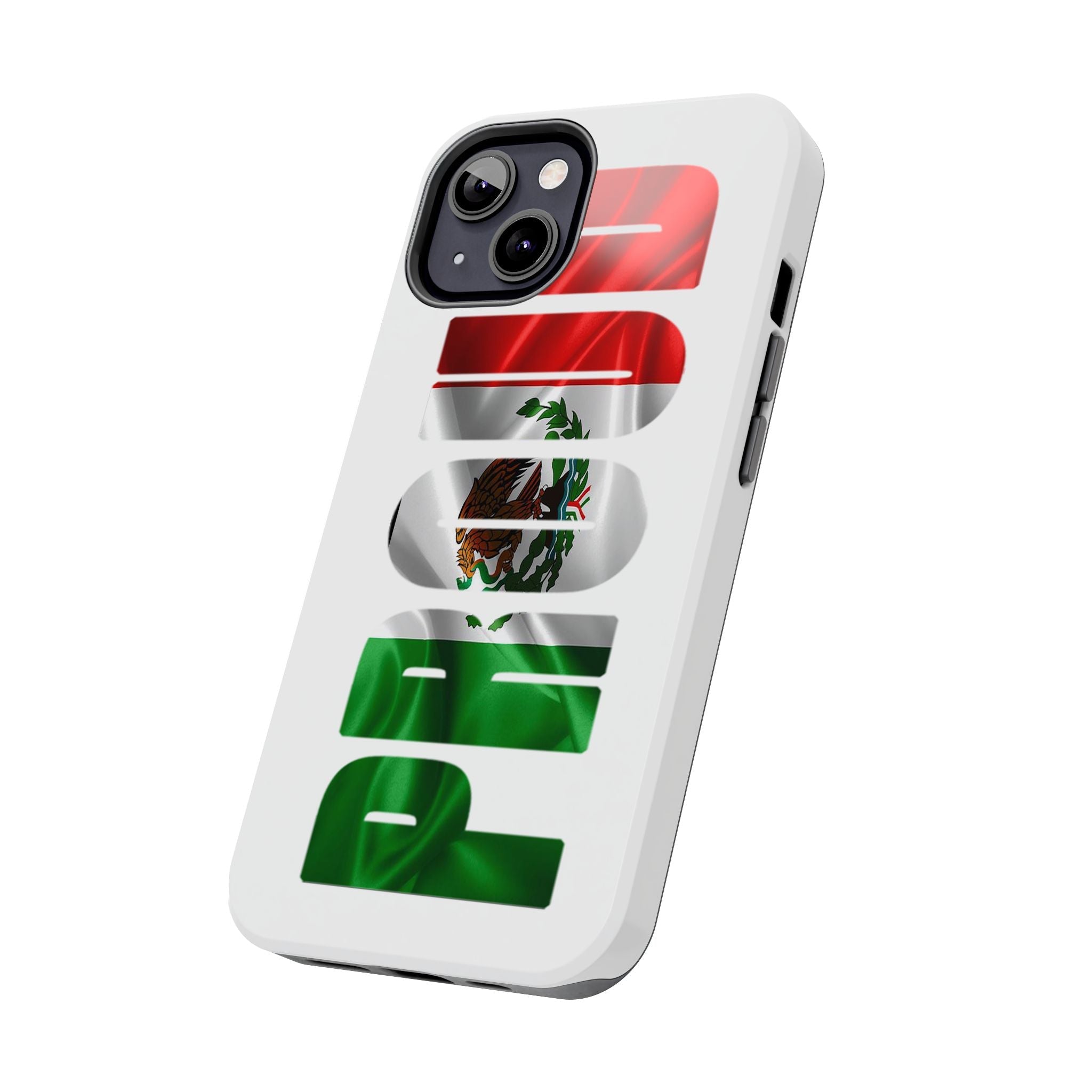 Mexico Pride Tough Phone Case — Mexican Flag Vertical 'PRIDE' Design Printify Phone Case  314 Originals