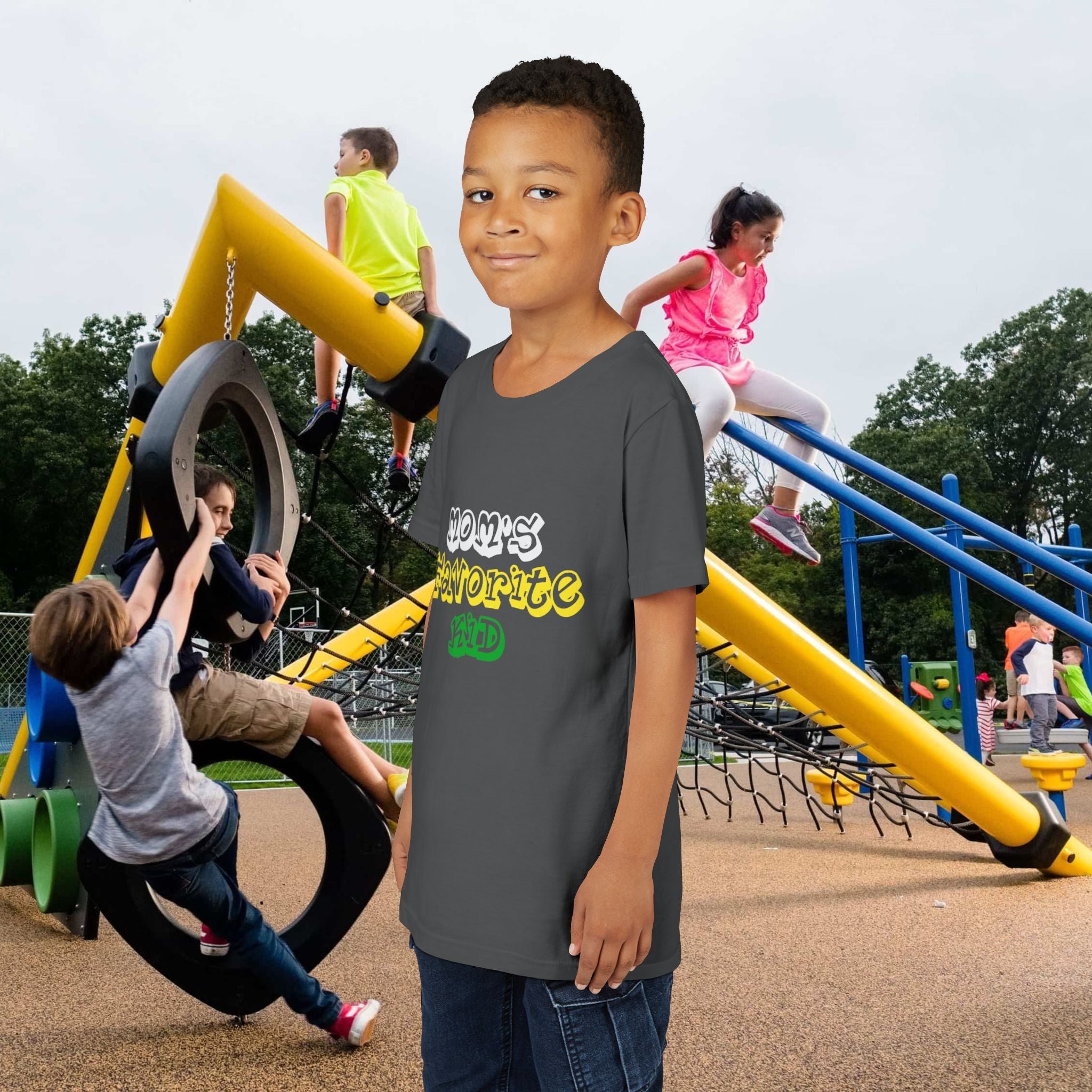 Boys "Favorite Kid" Retro Yellow & Green Graphic T-Shirt - 314 Originals