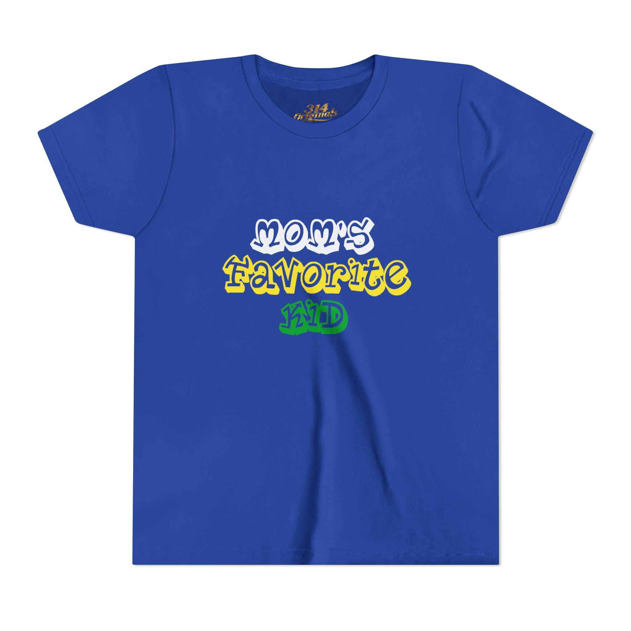 Boys "Favorite Kid" Retro Yellow & Green Graphic T-Shirt