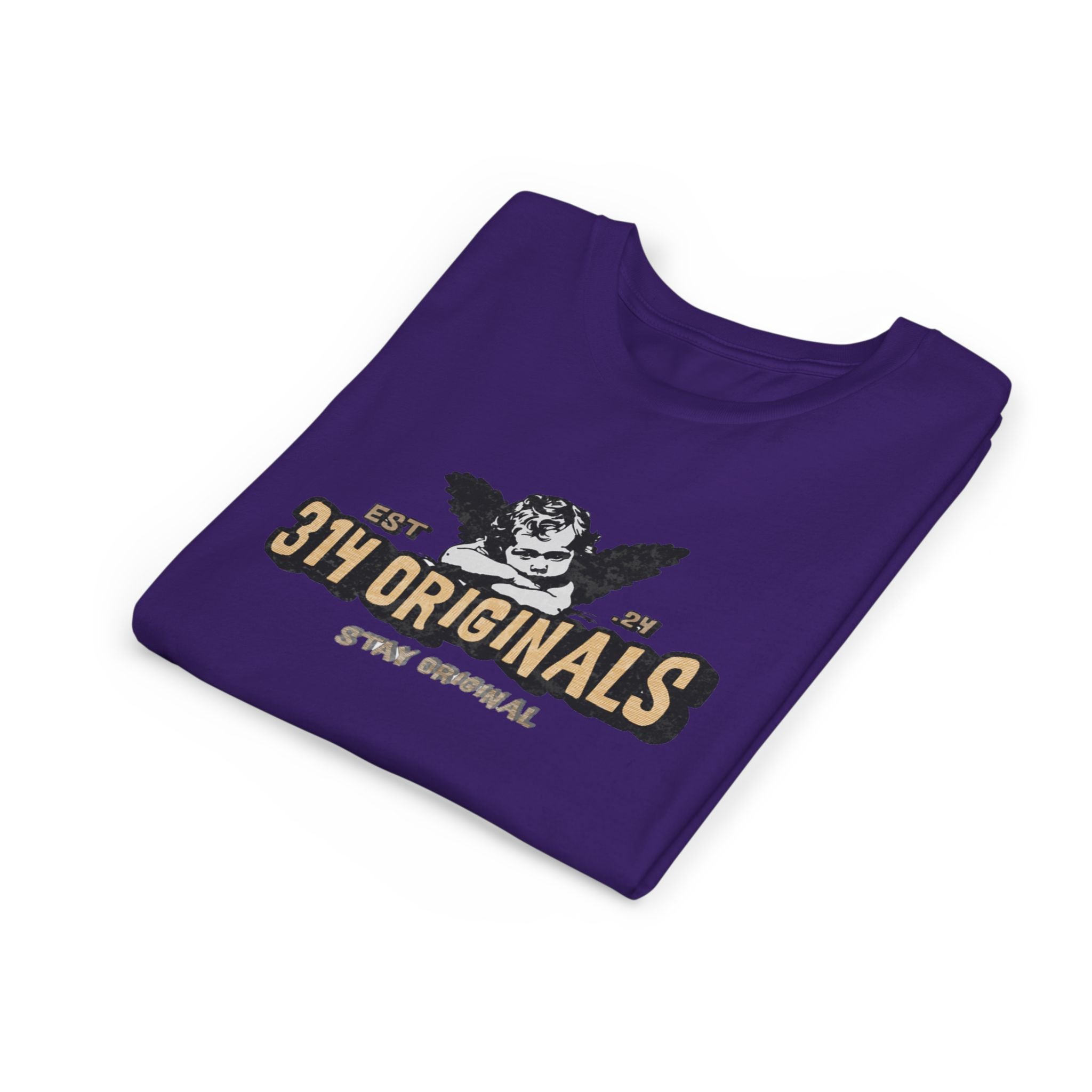 314 Originals Youth Tee - Vintage Cherub Graphic Kids T-Shirt Printify Kids clothes  314 Originals