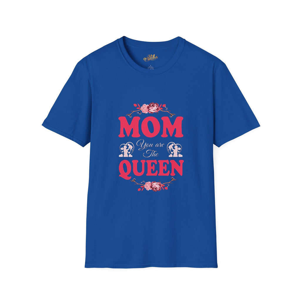 Mom You Are The Queen T‑Shirt — Floral Mother's Day Gift Printify T-Shirt  314 Originals