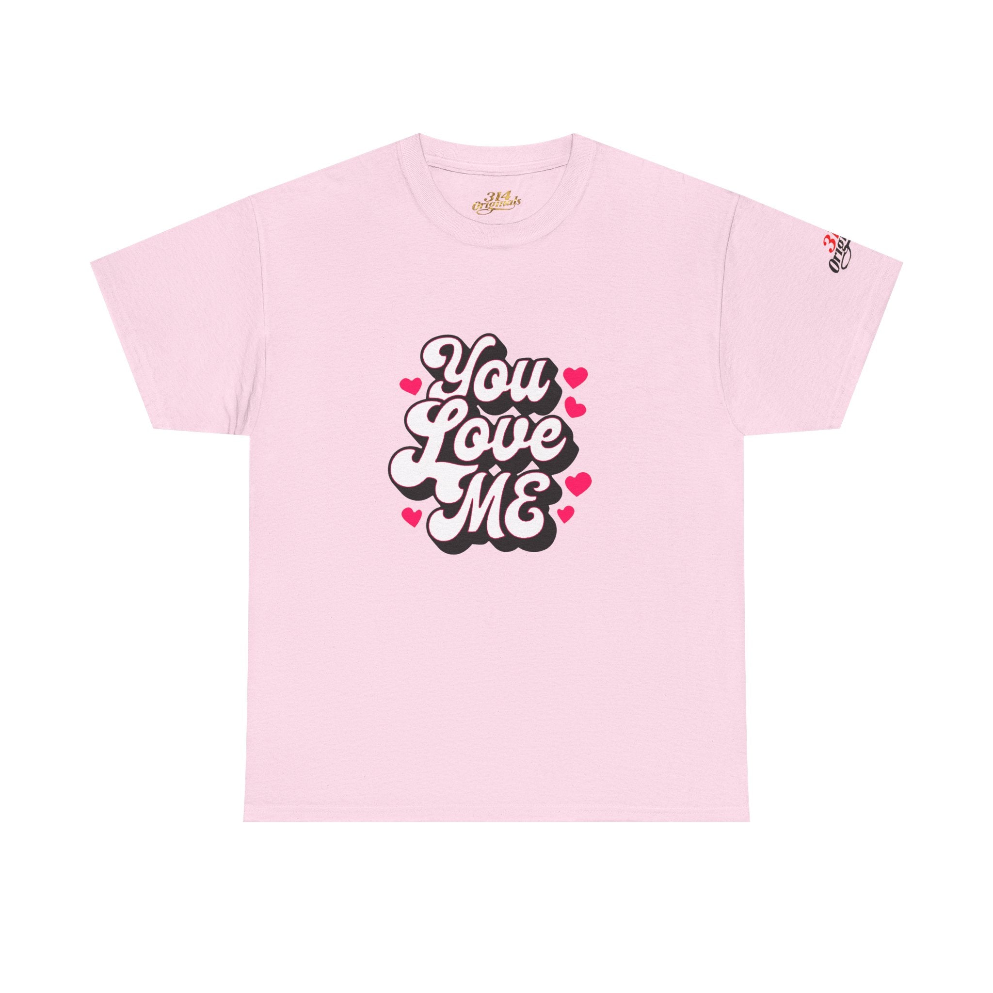 You Love Me Tee — Retro Pink Heart Graphic T-Shirt - 314 Originals