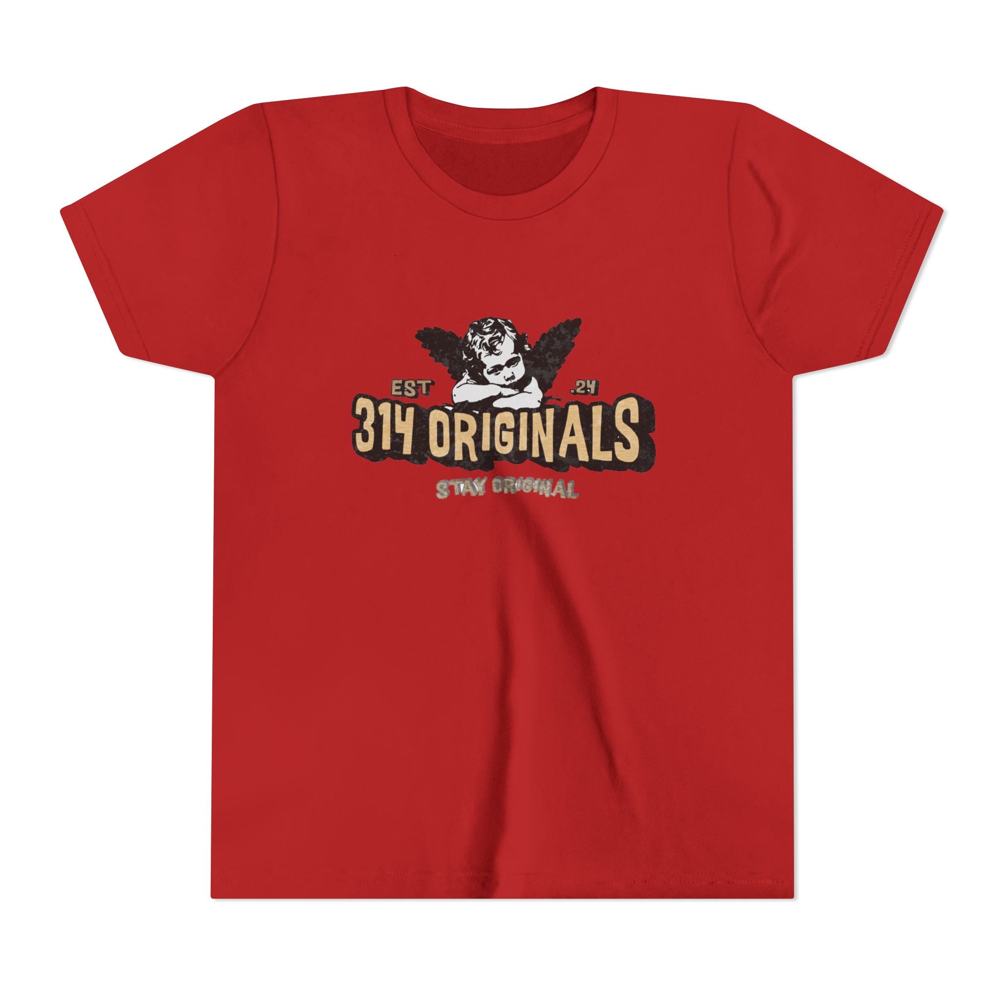 314 Originals Youth Tee - Vintage Cherub Graphic Kids T-Shirt Printify Kids clothes  314 Originals