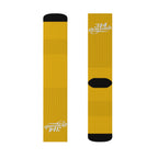 Yellow Sublimation Socks with '314 Originals' Script — Athletic Crew Socks - 314 Originals