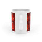 Valentine Love Mug — Red Heart Pattern Coffee Cup - 314 Originals