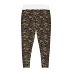 Camo Plus Size Leggings — Subtle Side Script Graphic, Comfortable Everyday Activewear - 314 Originals