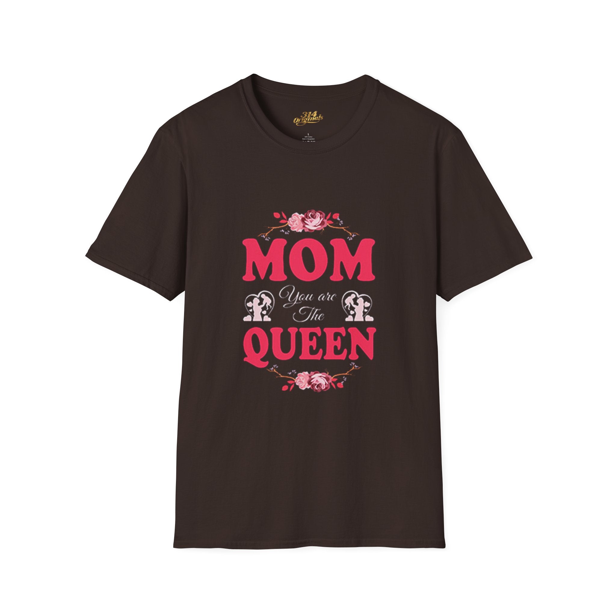 Mom You Are The Queen T‑Shirt — Floral Mother's Day Gift Printify T-Shirt  314 Originals