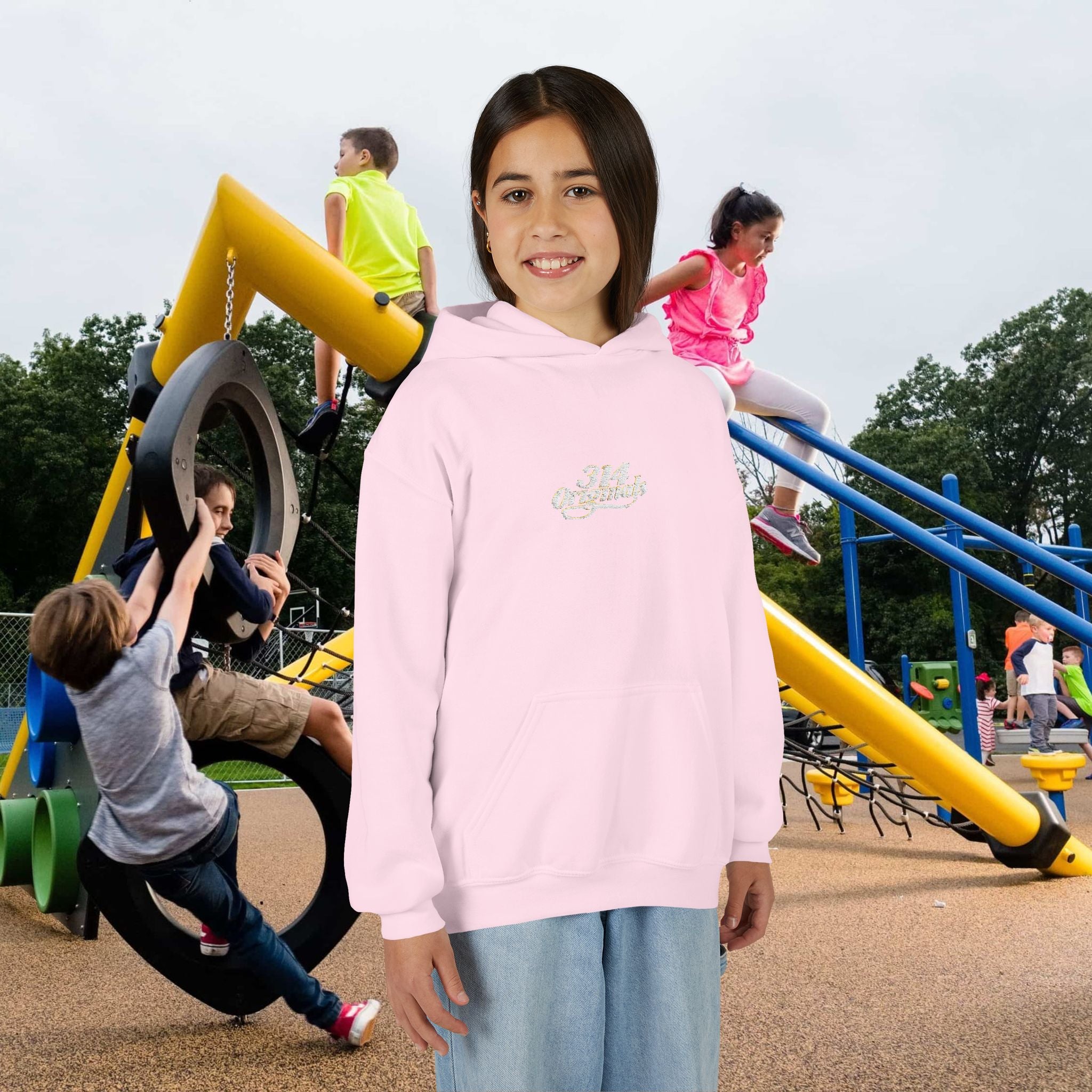 Youth Hoodie - "314 Originals" Retro Script Chest Logo - 314 Originals