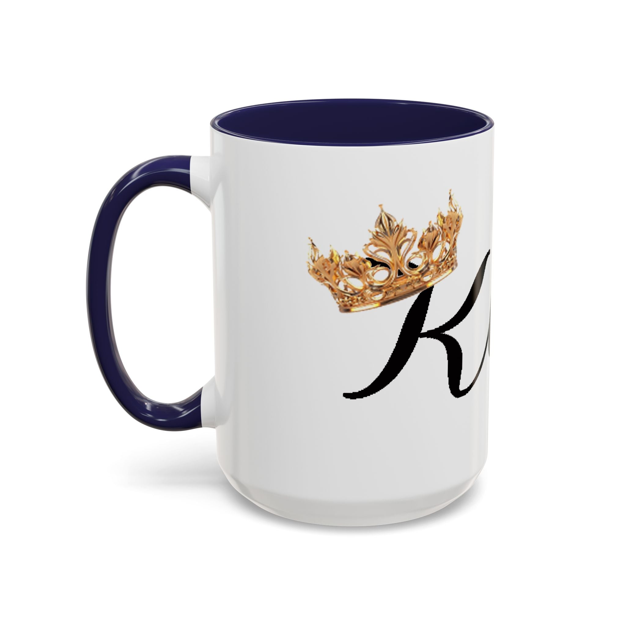 King Script Accent Coffee Mug — Crowned 'King' Ceramic Coffee Cup (11/15oz) - 314 Originals