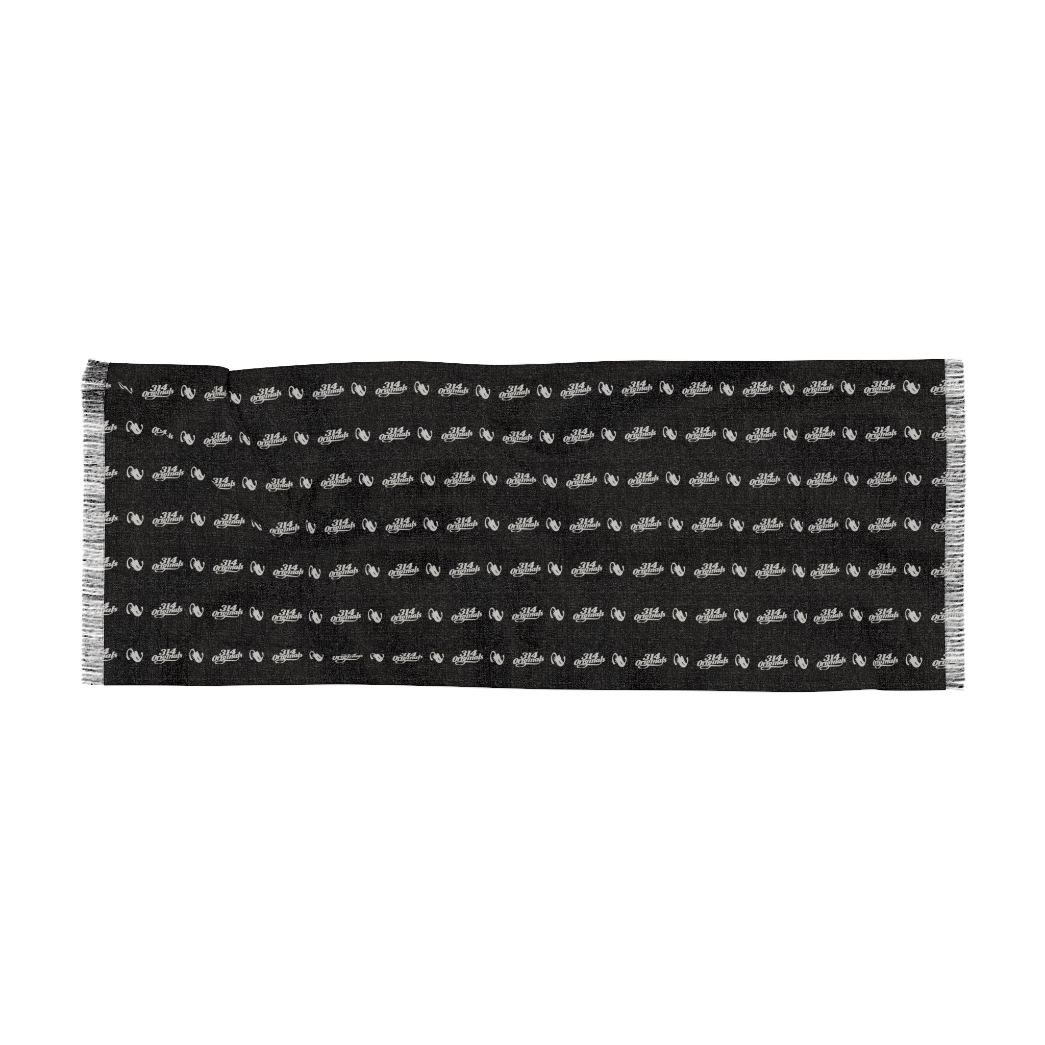Light Scarf — Lightweight Black & White Patterned Scarf - 314 Originals