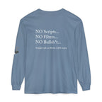 Tell It Like It Is Long Sleeve Tee — "No Scripts... No Filters... No Bullsh*t" Statement Shirt Printify Long-sleeve  314 Originals