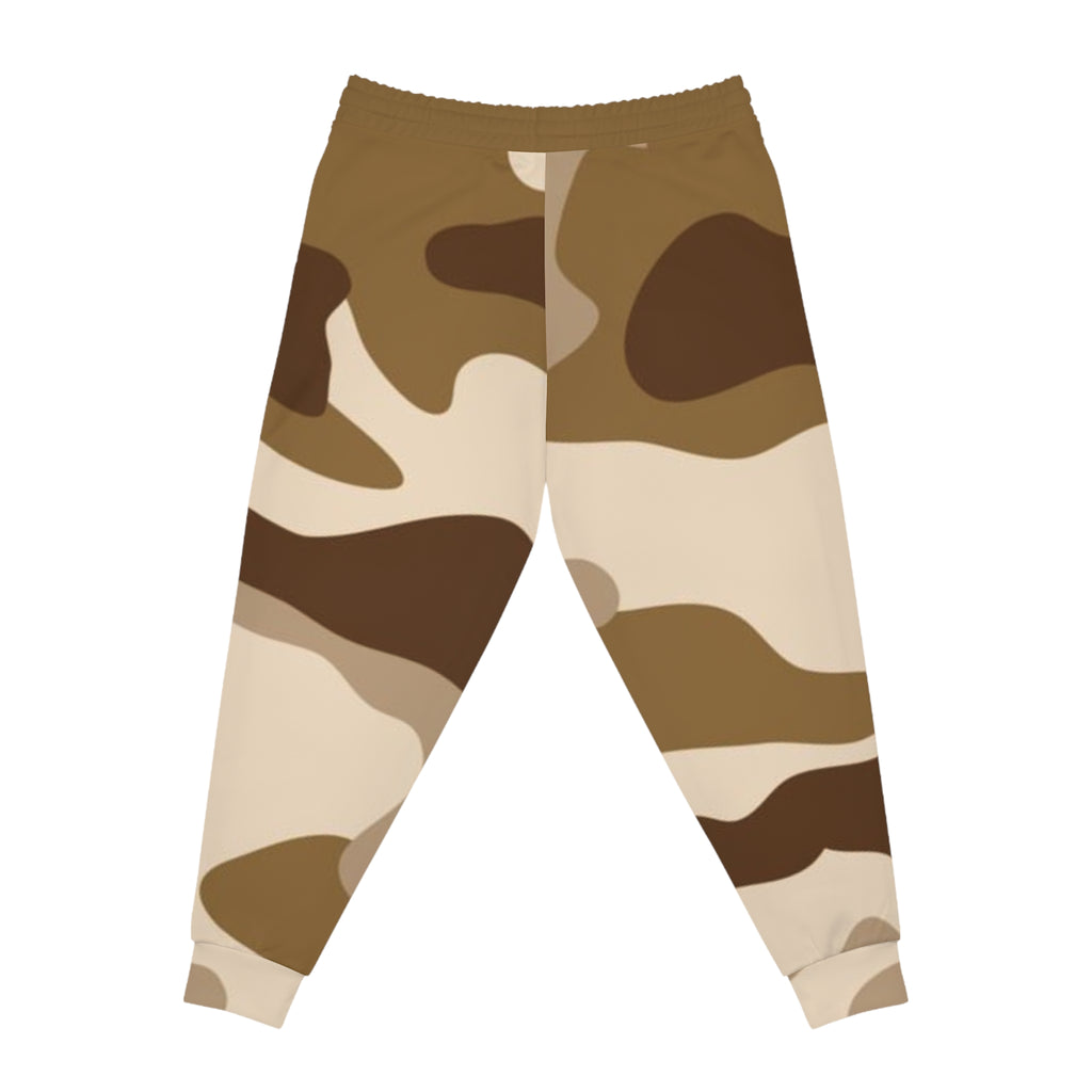Brown Camo 314 Originals Athletic Joggers – Retro Script Logo Sweatpants