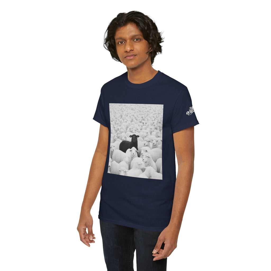 Black Sheep T-Shirt — Funny Contrast Sheep Graphic Tee
