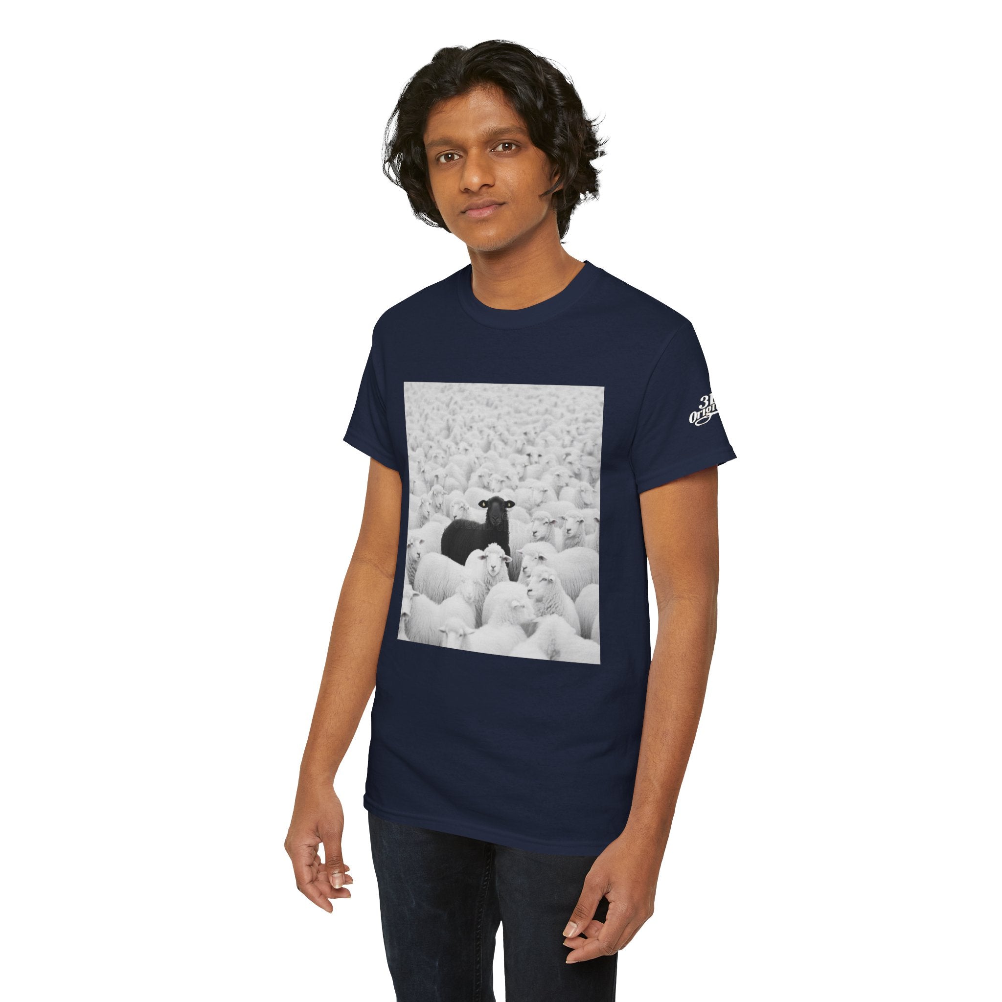 Black Sheep T-Shirt — Funny Contrast Sheep Graphic Tee
