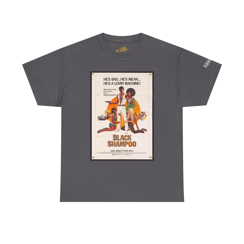 Black Shampoo Retro Poster Tee — Vintage Movie Graphic T-Shirt Printify T-Shirt  314 Originals