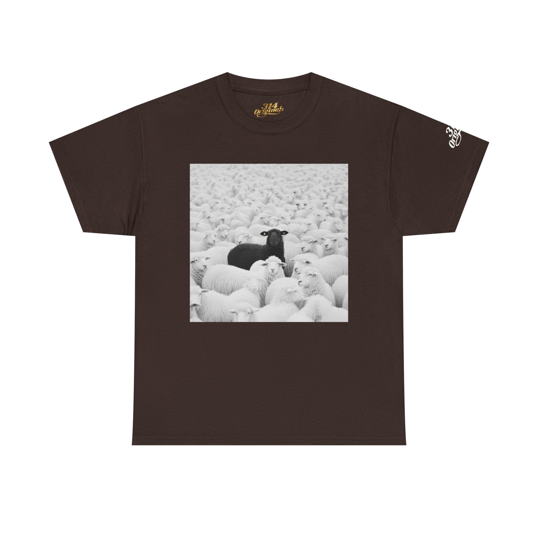Black Sheep T-Shirt — Funny Contrast Sheep Graphic Tee