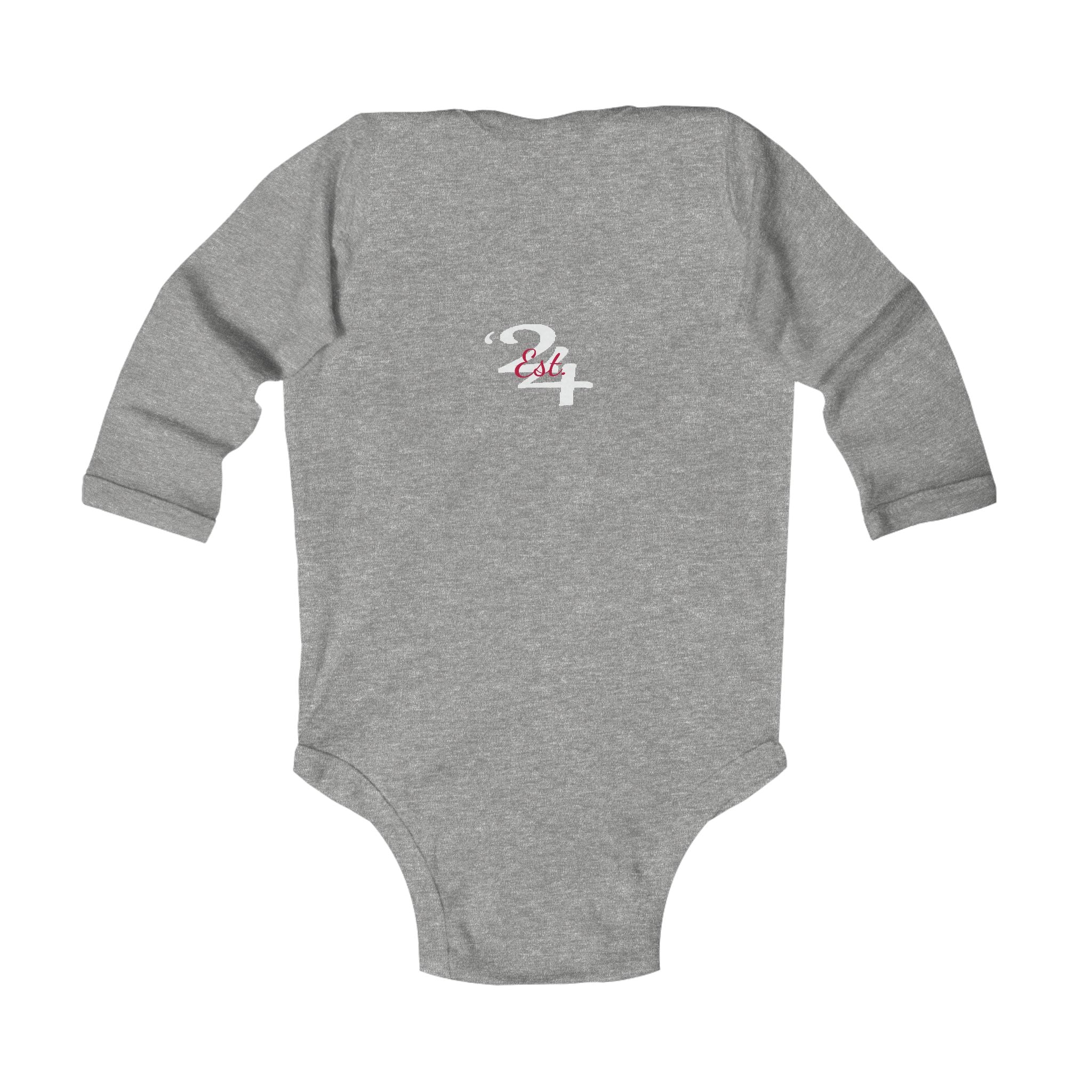 Infant Bodysuit — '314 Originals' Long Sleeve Baby Onesie (Grey) - 314 Originals