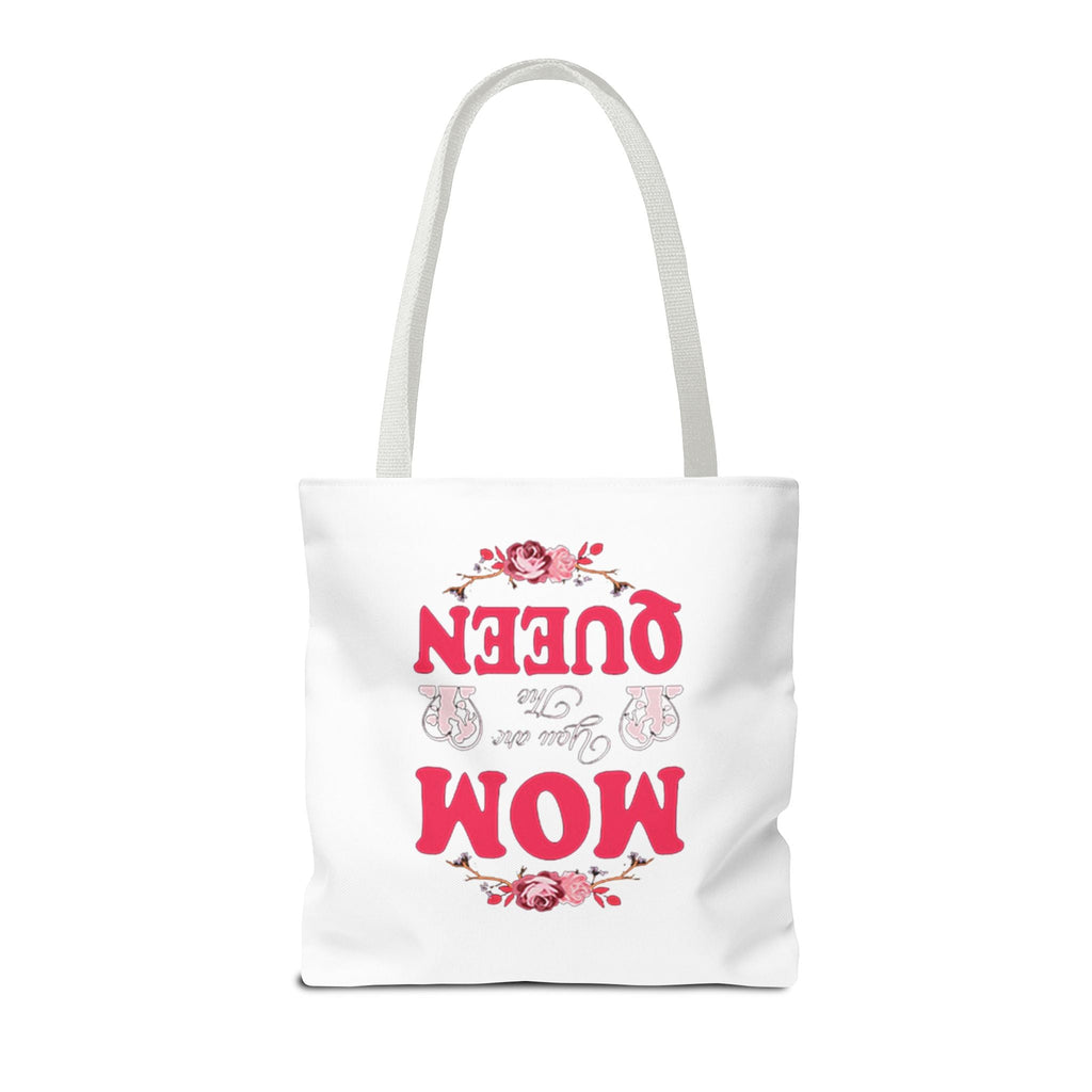 "Mom You're the Queen" Floral Mother's Day Tote Bag Printify Bags  314 Originals
