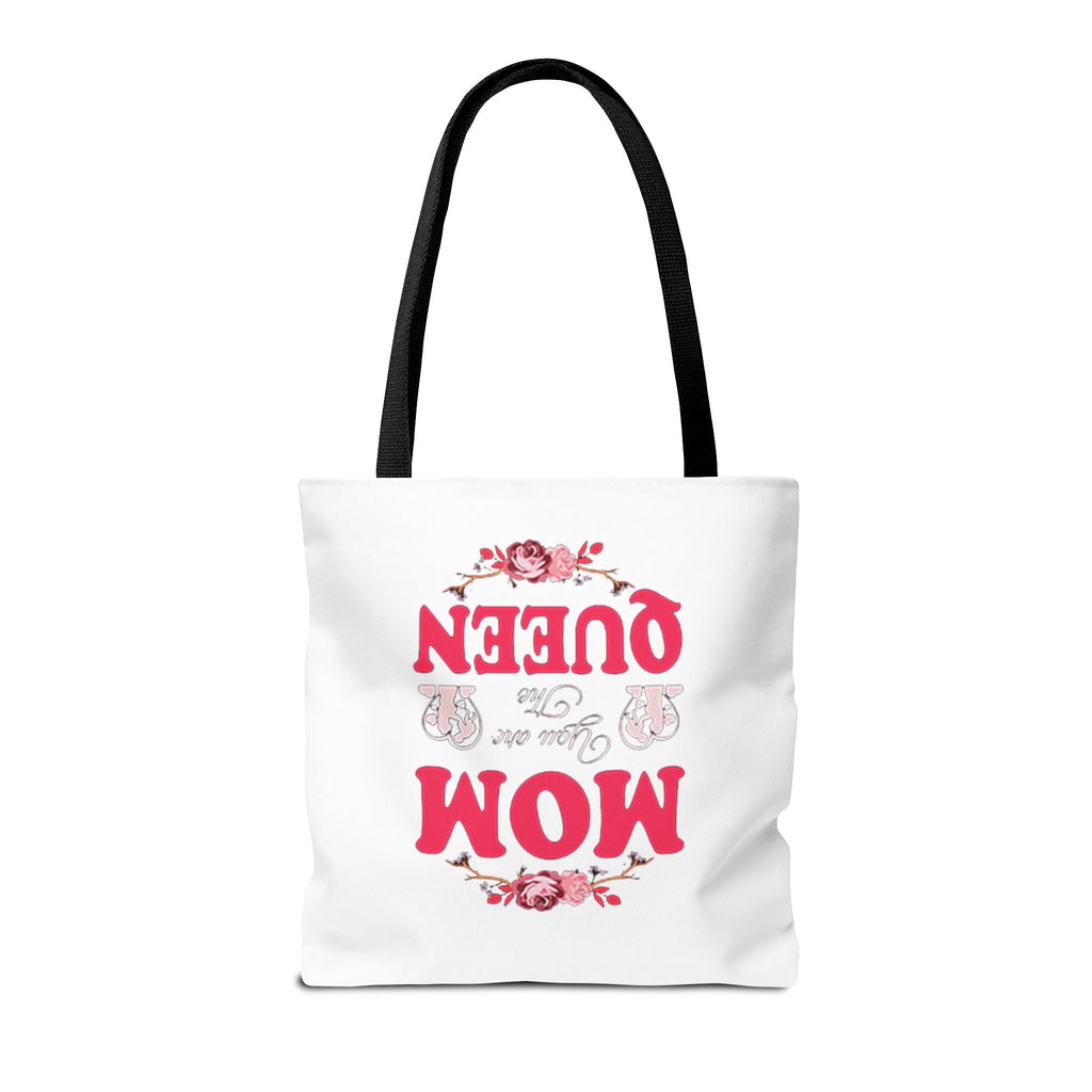 "Mom You're the Queen" Floral Mother's Day Tote Bag Printify Bags  314 Originals