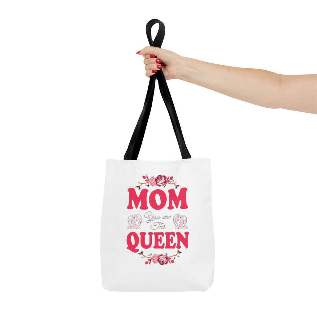 "Mom You're the Queen" Floral Mother's Day Tote Bag Printify Bags  314 Originals