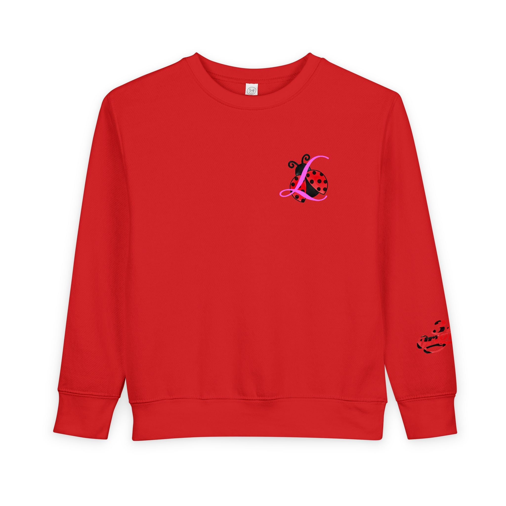Toddler Sweatshirt — Cute Ladybug Graphic Crewneck for Kids