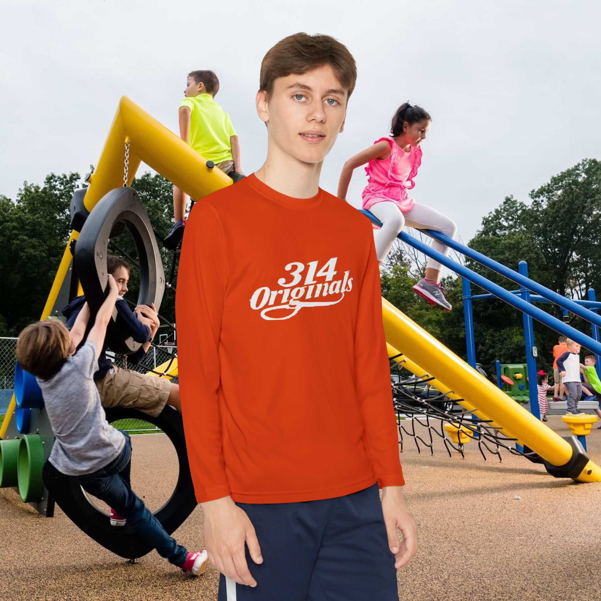 Youth Long Sleeve Tee — "314 Originals" Graphic