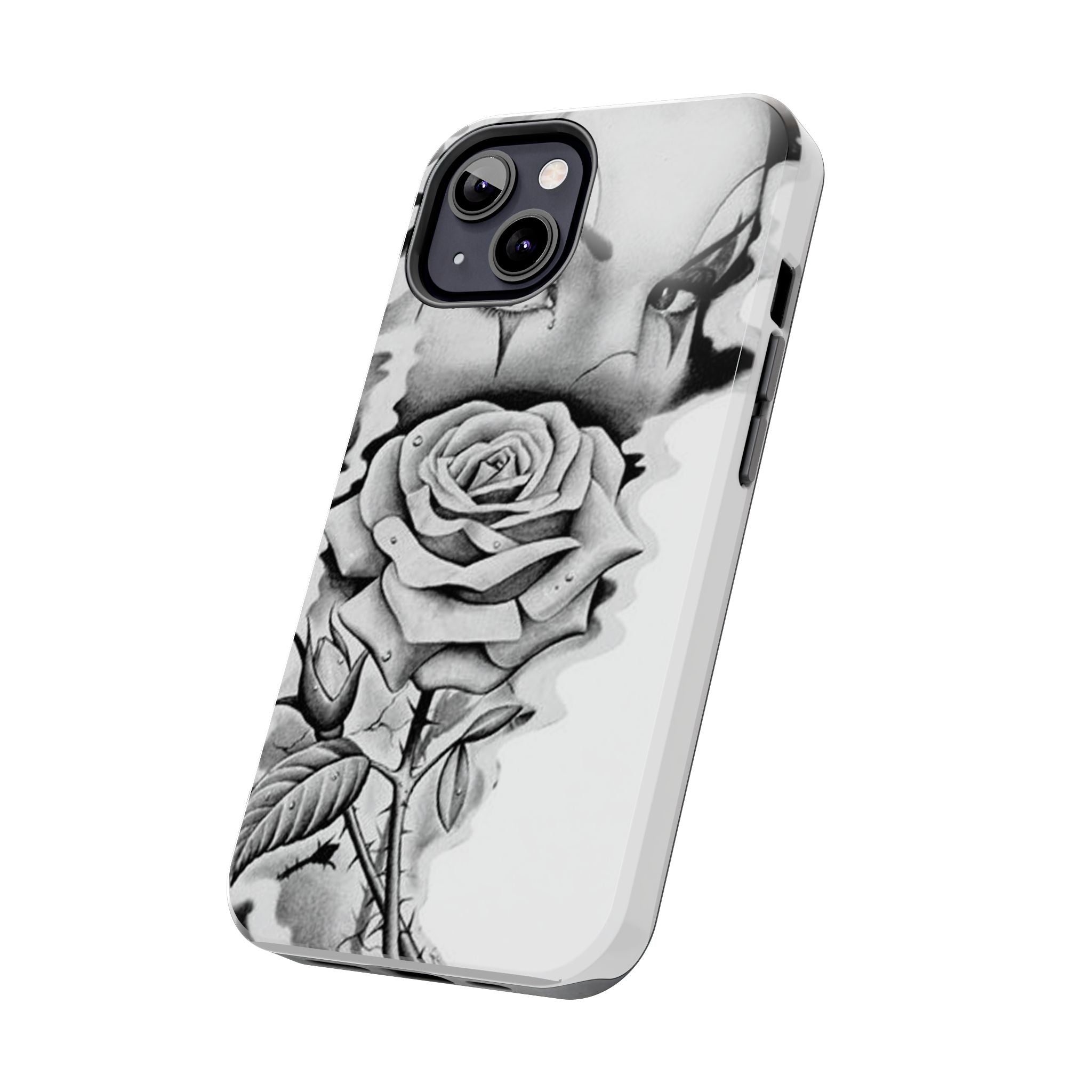 Noir Clown Face with Rose Shockproof Phone Cover - 314 Originals