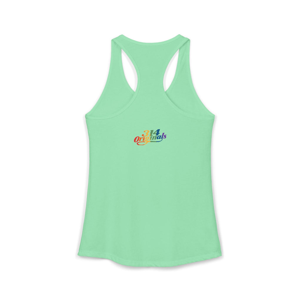 'PROUD' Women's Ideal Racerback Tank Printify Tank Top  314 Originals