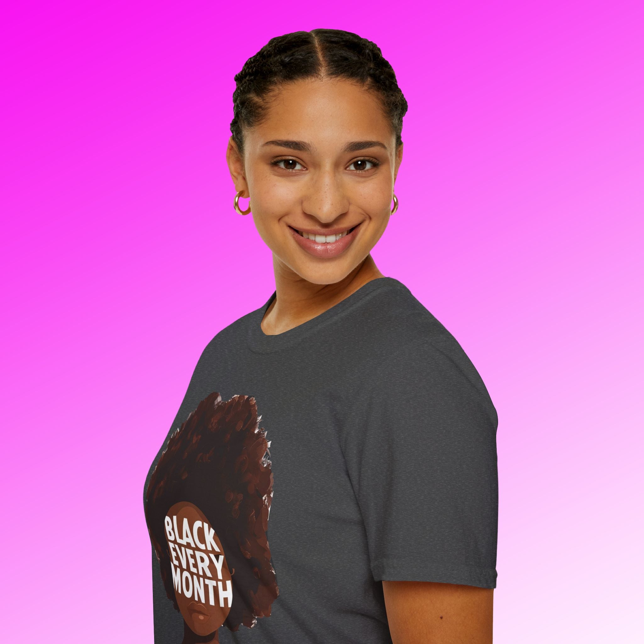 Black Every Month T-Shirt — Afrocentric Pride Graphic Tee - 314 Originals