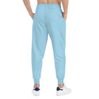 Light Blue 314 Originals Athletic Joggers – Retro Script Logo Sweatpants