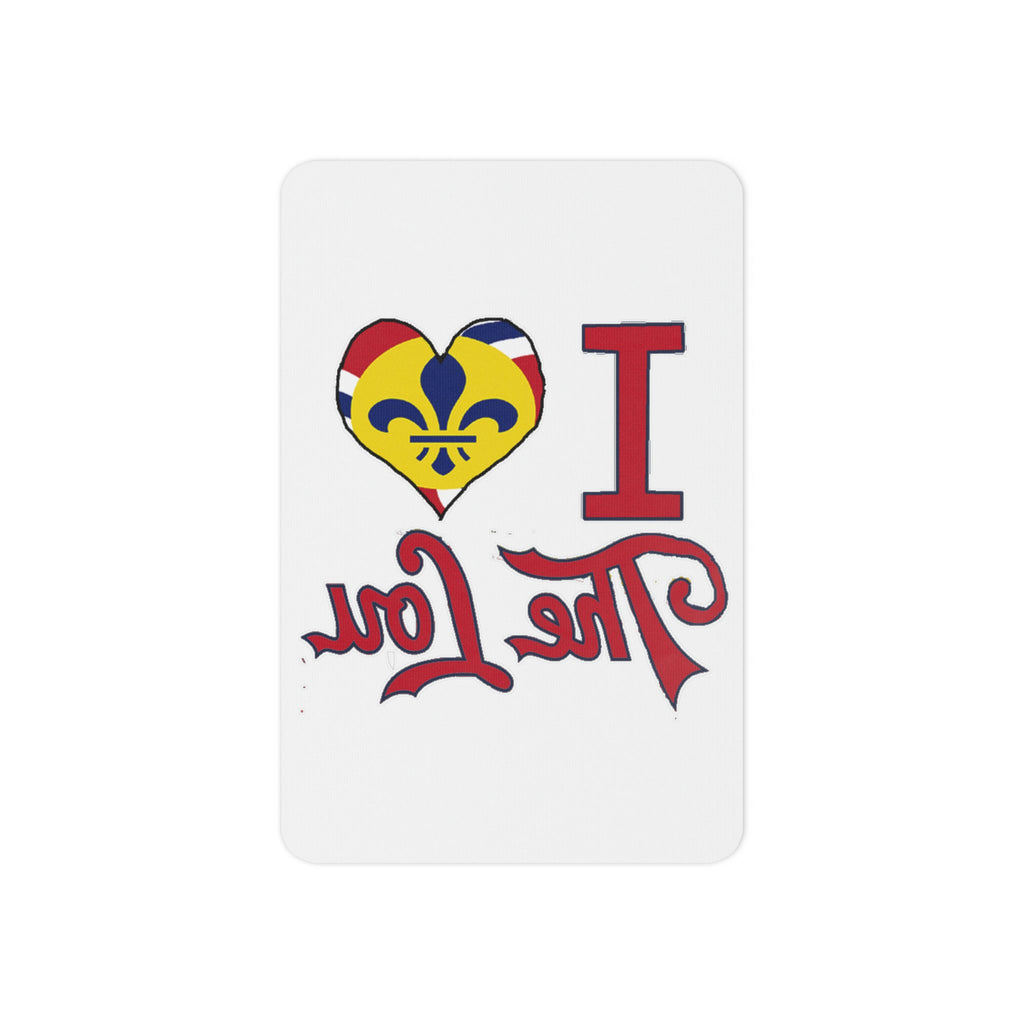 Temporary Tattoo - "I Love The Lou" Heart Fleur-de-Lis Design - 314 Originals